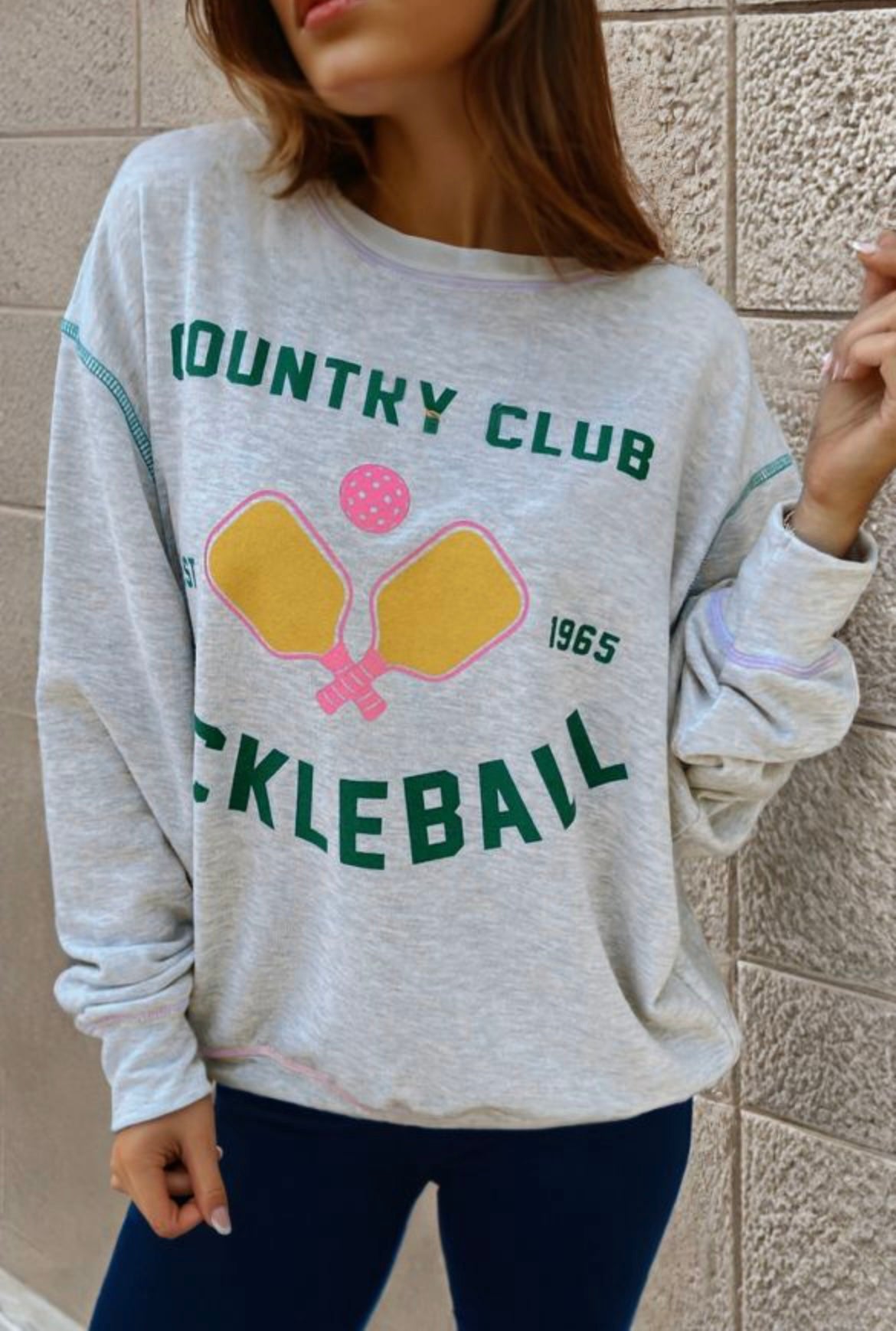 Light Grey Pickleball Sweatshirt