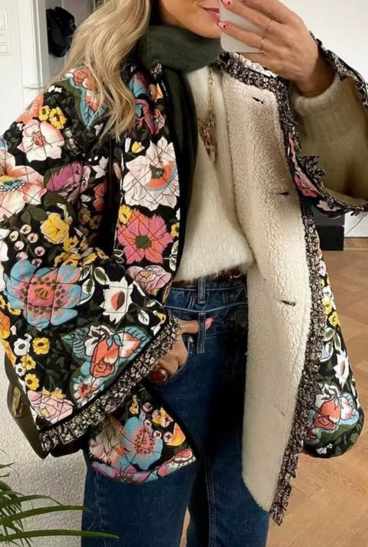 Floral Quilted Jacket